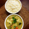 Veg Green Thai Curry With Rice