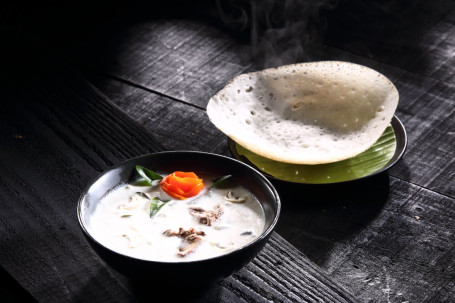 Appam And Mutton Stew