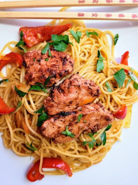 Noodles With Bbq Chicken