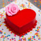 Mini Heart Shape Cake (Red) (200 Gms)