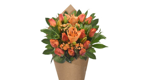 Bloom Haus 12 Plus Rose Bouquet Orange