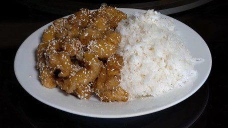 C41. Honey Sesame Chicken Value Combo Zhī Má Jī Chāo Zhí Cān