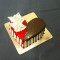 Heart Shape Choclate Strawberry Cake(Eggless)