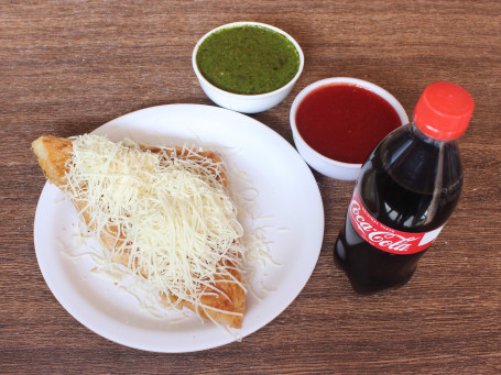 Veg. Cheese Puff With Coke [250 Ml]