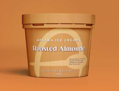 Zero Added Sugar Roasted Almonde Ice Cream