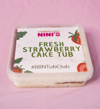 Fresh Strawberry Cake Tub