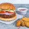Aloo Tikki Burger +Potato Wedges