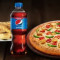 2 Topping Pizza [Regular] With Garlic Bread And Pepsi [250 Ml]