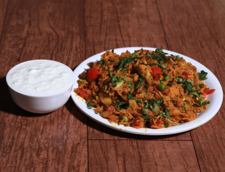 Veg Pulav Dahi