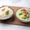 Healthy Green Thai Curry Rice Meal
