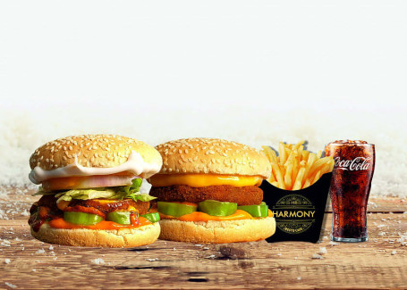 Hr Peri Peri Burger Mr. America Burger Coke Peri Peri Fries Spicy)