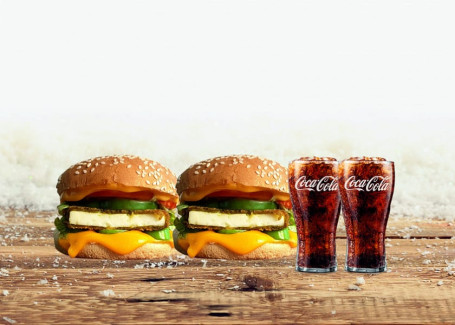Hr 2 Tandoori Paneer Burger 2 Coke