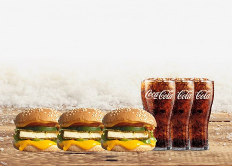 HR 3 Tandoori Paneer Burger 3 Coke