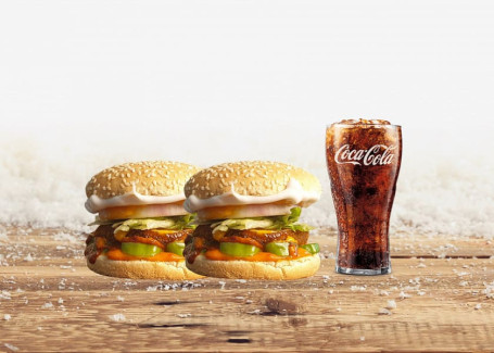 2 Mr. America Burger Spicy Coke L