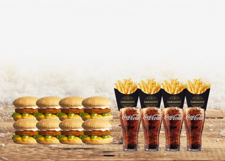 Hr 8 Aloo Patty Burger 4 Fries 4 Coke
