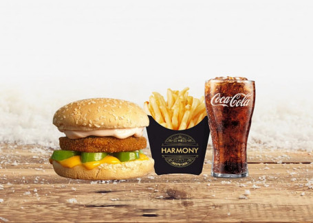 Hr Aloo Patty Burger Fries Coke
