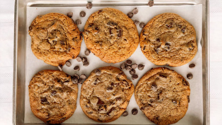 6 Fresh Baked Chocolate Chip Cookies