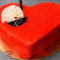 Red Velvet Heart Shaped Cake [500Gm]