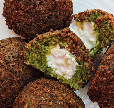 Labneh Stuffed Falafel