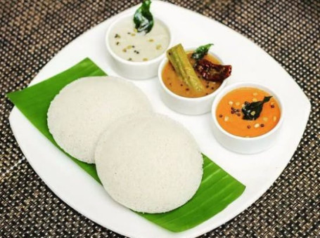 Steam Idli 2 Pc With Sambhar Chutney