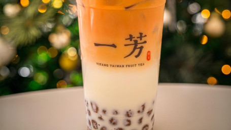 Black Tea Latte W Mini Taro Ball Yù Yuán Xiān Nǎi Chá