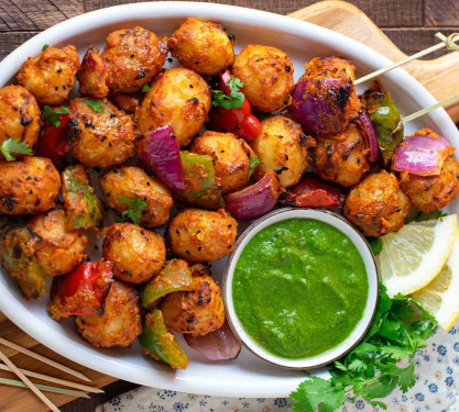 Smoked Tandoori Jain Aloo Tikki