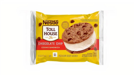 Nestle Tollhouse Vanilla Ice Cream Chocolate Chip Cookie Sandwich 6Oz