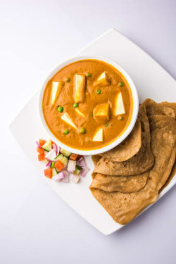 Paneer Butter Masala 5 Tawa Butter Roti 3 Tawa Butter Paratha, Buttermilk Salad