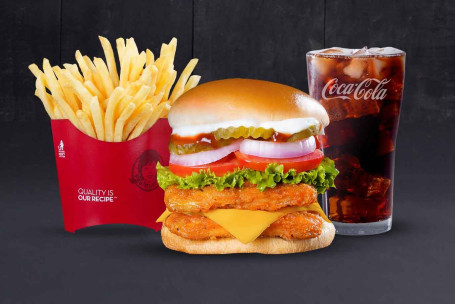 New Chickenator Burger Combo (M)