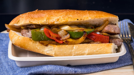 Italian Sausage Sandwich on Hero