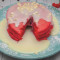 Red Velvet And White Chocolate Lava Pancakes