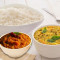 Palak Dal Tadka, Kaddu Ki Sabzi With Rice