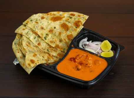 Butter Chicken With 2 Lakhnowi Parantha
