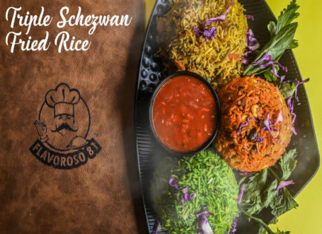 Triple Schezwan Fried Rice (250 Gms)