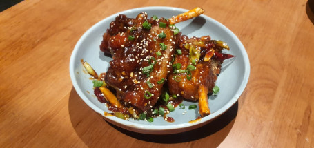 Double Cooked Pork Spare Ribs In A Spiced Honey Glaze
