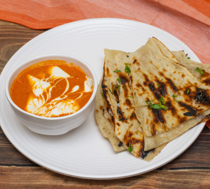 Shahi Paneer 500 Ml) 2 Butter Naan