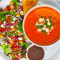 Zupa Pomidorowo-Bazyliowa Z Sałatką Grecką