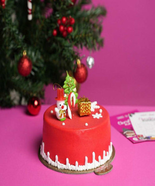 Red Velvet Cake 500 Gm Red Velvet Christmas Cake 500 Gm