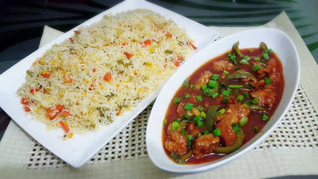 Chicken Manchurian Rice Box