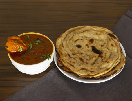 Quarter Chicken Curry 2 Lachha Paratha
