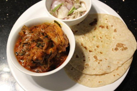 Chicken Curry 3 Chapati With Salad