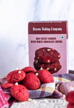 Red Velvet Cookies With White Chocolate Chunks [200 Grams]