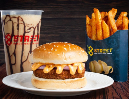 Cold Coffee Combo Veg Regular Veg Burger+ Small Fries+ Cold Coffee)