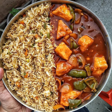 Veg Fried Rice Cheese Chilli Meal Box