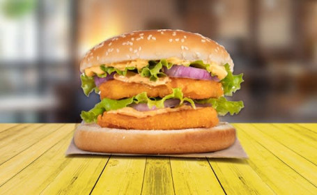 Paneer Pind-Er Double Patty Burger