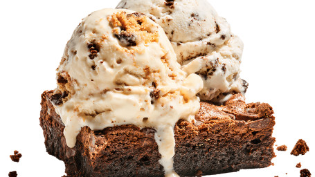 Ice Cream On A Brownie