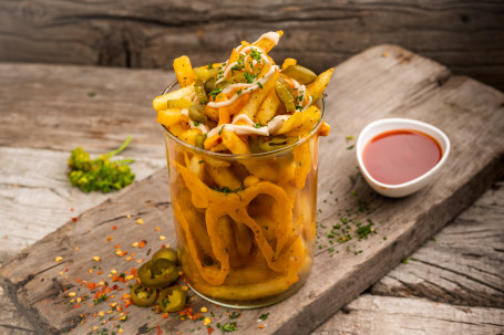 Cheesy Jalapenoes Fries