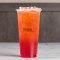 Strawberry Peach Tea With Aiyu Jelly (Large) Ài Yù Cǎo Méi Táo Zi Chá