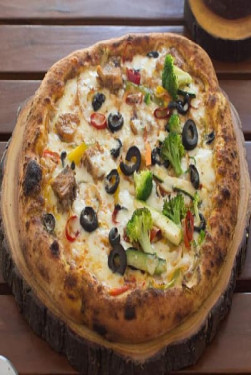 Non Veg Veg Wood Fired Pizza Half Half