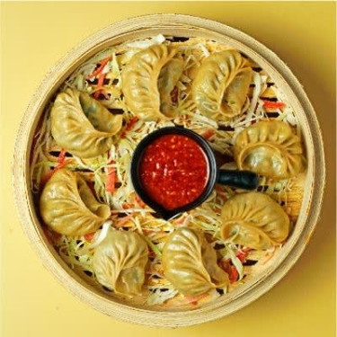 Cheesy Spinach Corn Wheat Dimsum (8 Pcs)